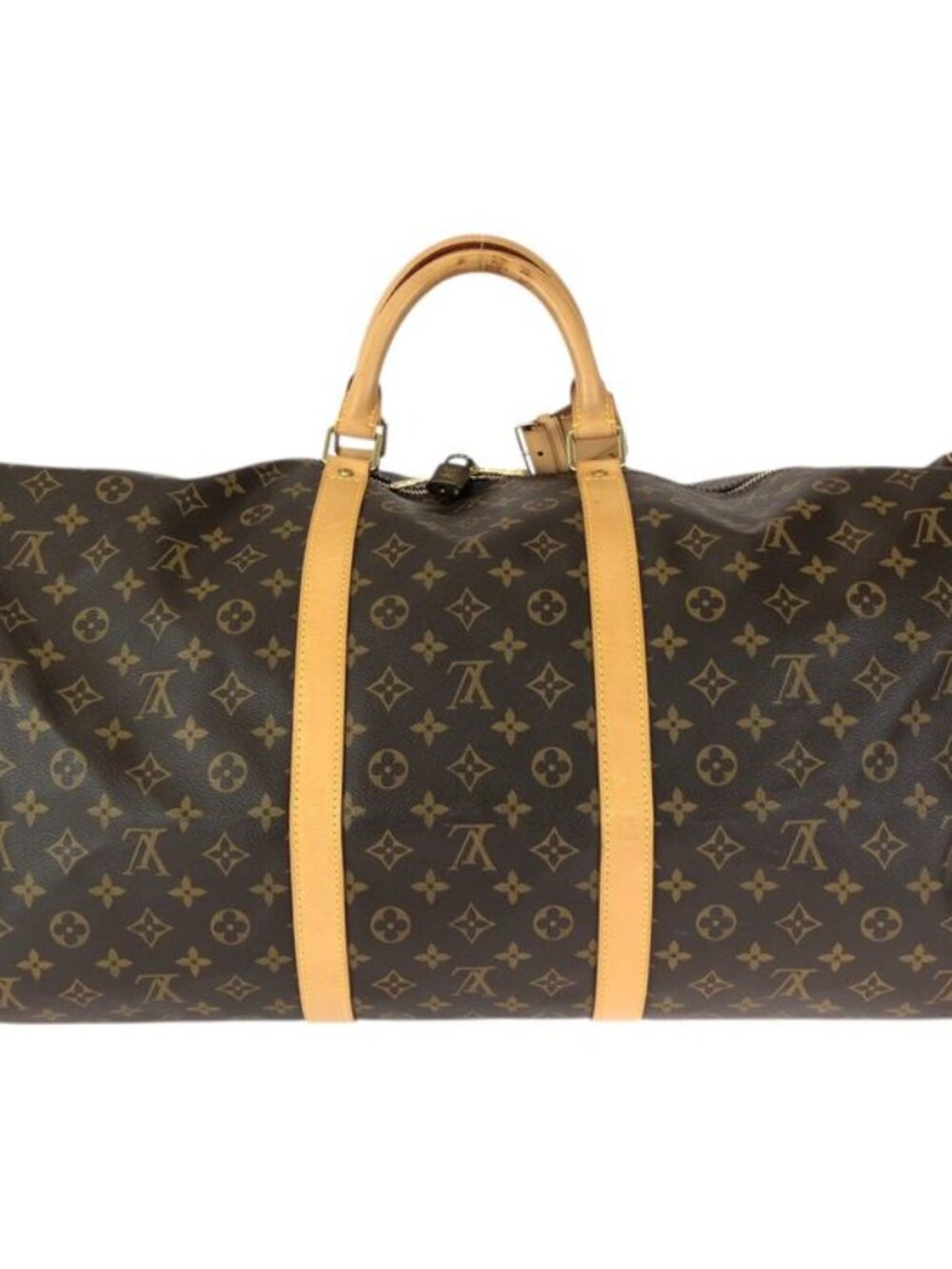 Louis Vuitton Monogram Keepall Bandouliere 60 2-Way Brown Gold Boston Bag - Picture 2 of 9